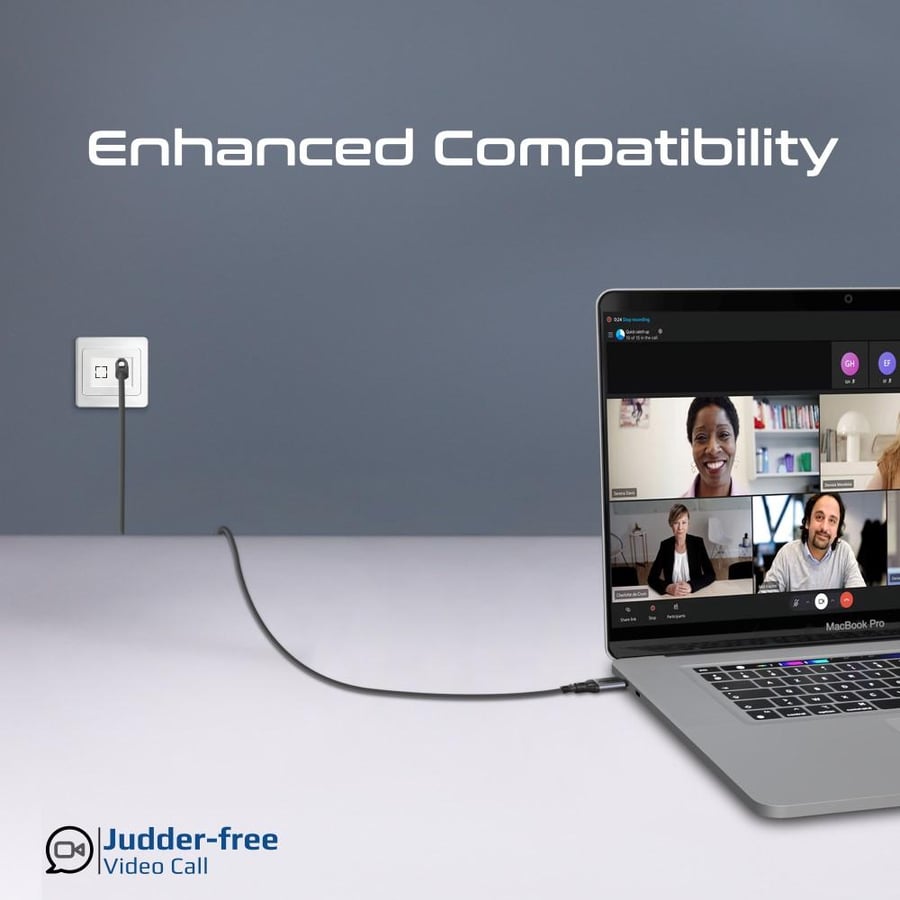 أفضل كيبل إيثرنت USB-C إلى RJ45 بسرعة 1000 ميجابت في الثانية وبطول 5 أمتار مصنوع من سبائك الألومنيوم الممتازة، يدعم جميع أجهزة USB-C بما في ذلك الحواسيب المحمولة، الأجهزة اللوحية والهواتف المحمولة مع دعم التوصيل والتشغيل Promate CLink-RJ45