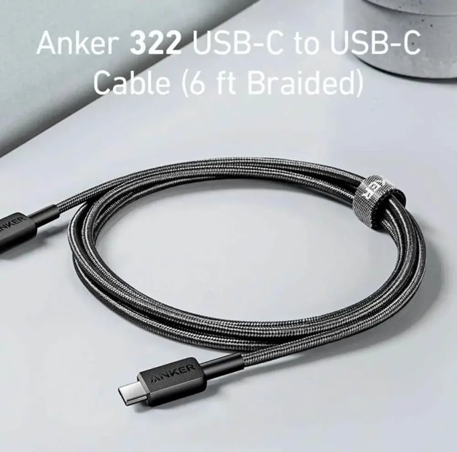 كيبل شحن USB إلى تايب سي بطول 1.8 متر