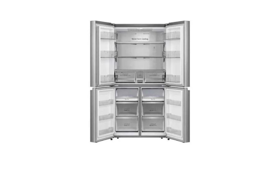Hisense 20.5 cu. ft. 4-Door Refrigerator, Energy Efficient, 583L Net Capacity, Stainless Steel, Inverter, Made in China, RQ72W2NR