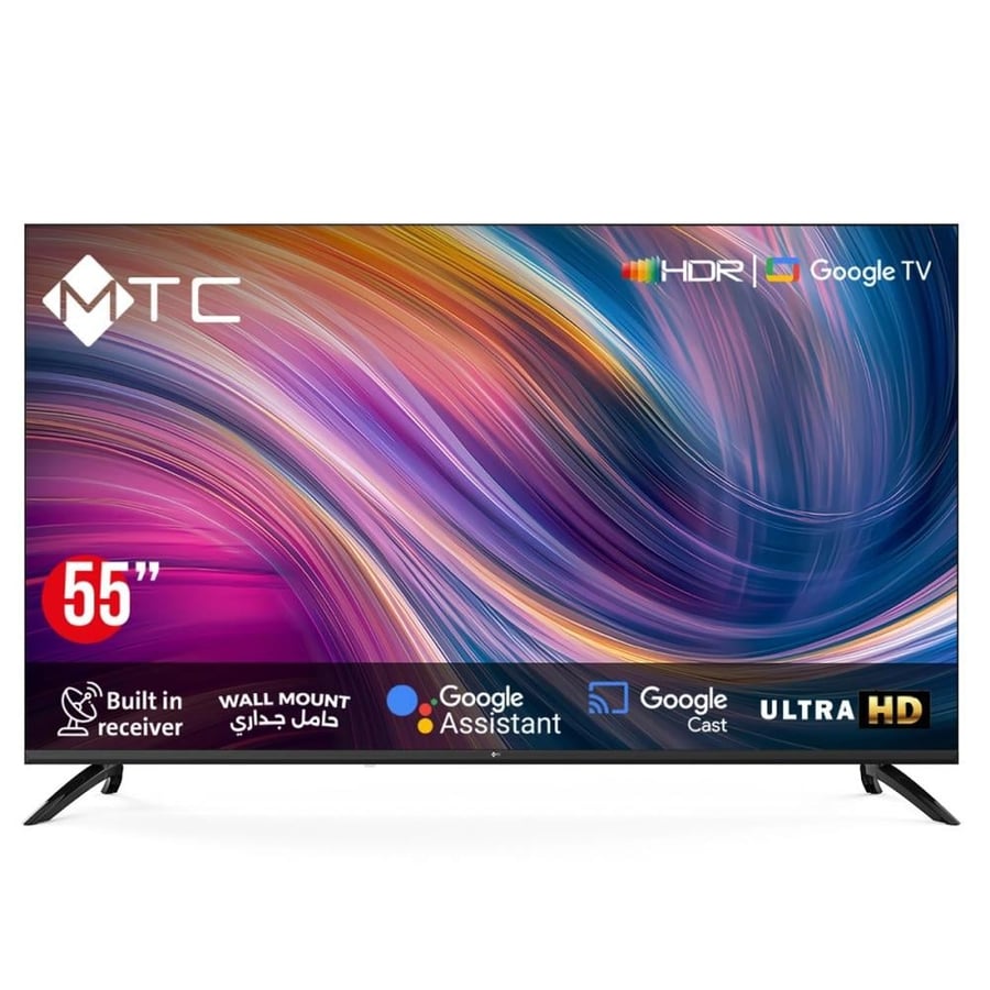 55-inch MTC Google TV Smart UHD LED TV - Made in China MT55UH450GO
