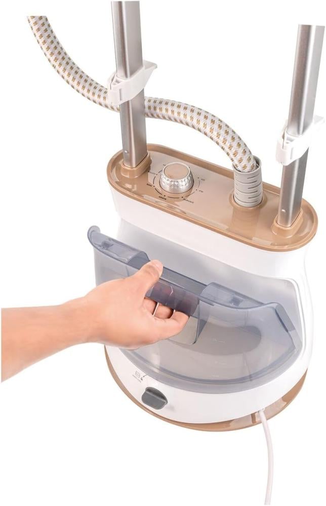 كاوية بخار عامودية 0 2400 واط بلاك اند ديكر TWIN POLE VERTICAL GARMENT STEAMER   عمودية للملابس 1.5 لتر مع  35 غرام/دقيقة من بلاك + ديكر  مزودة بعجلات دوارة مزدوجة الأعمدة قابلة للتعديل وملحقات متعددة لملابس خالية من التجاعيد  0 صنع في الصين GST2400-B5