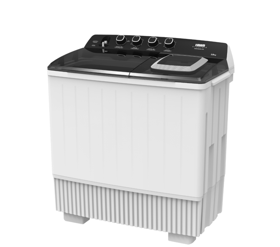 Ham Washing Machine - 18 kg Twin Tub White - Made in China HWM18000-23X