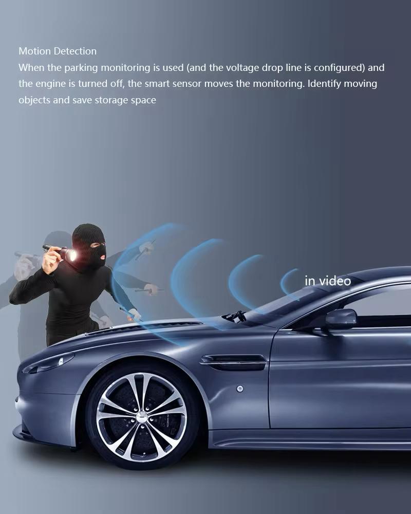 Front and rear dash camera 1080P touch screen