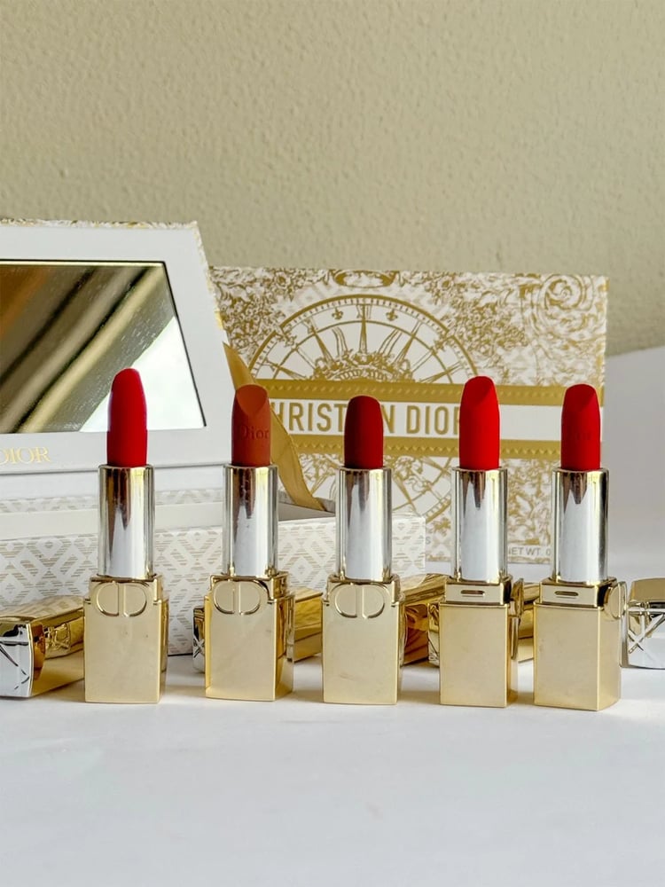 Dior lipstick set limited edition including accessories