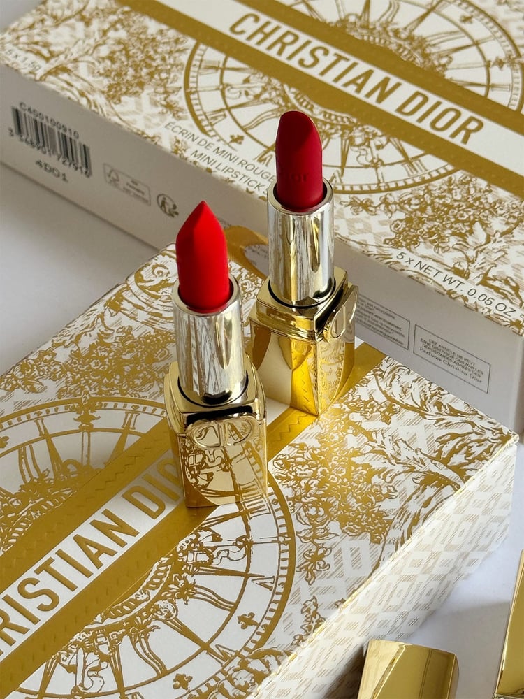 Dior lipstick set limited edition including accessories