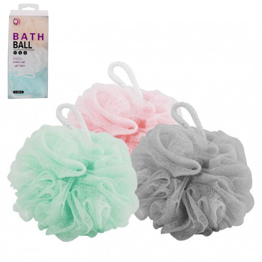 Body loofah for shower from Magic Care - 3 pieces - random color