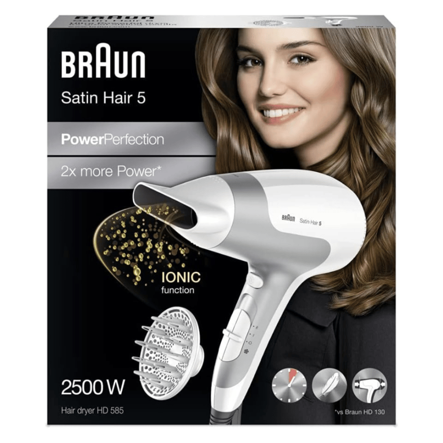 براون مجفف شعر 2500 واط Braun Satin Hair 5 PowerPerfection HD585
