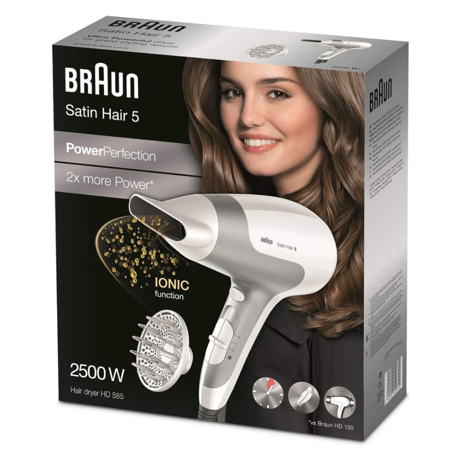 براون مجفف شعر 2500 واط Braun Satin Hair 5 PowerPerfection HD585