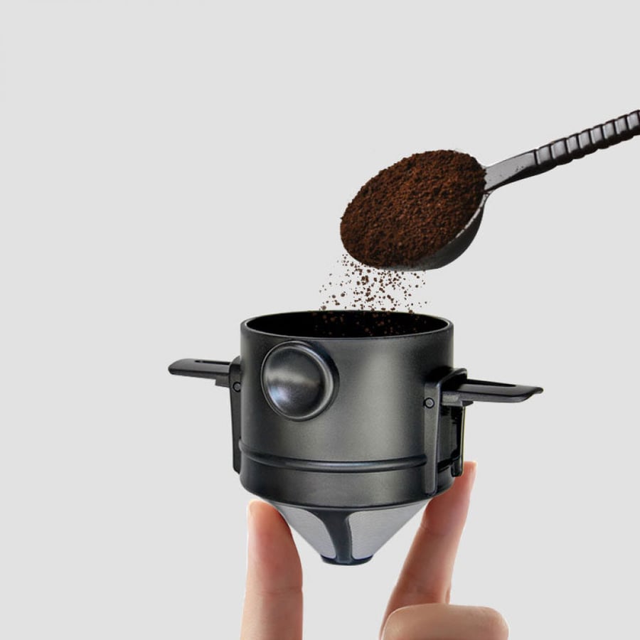Portable Coffee Filter 304 Stainless Steel Drip Holder Coffee Tea Baskets Funnel Reusable Tea Infuser Coffee Dripper Holder