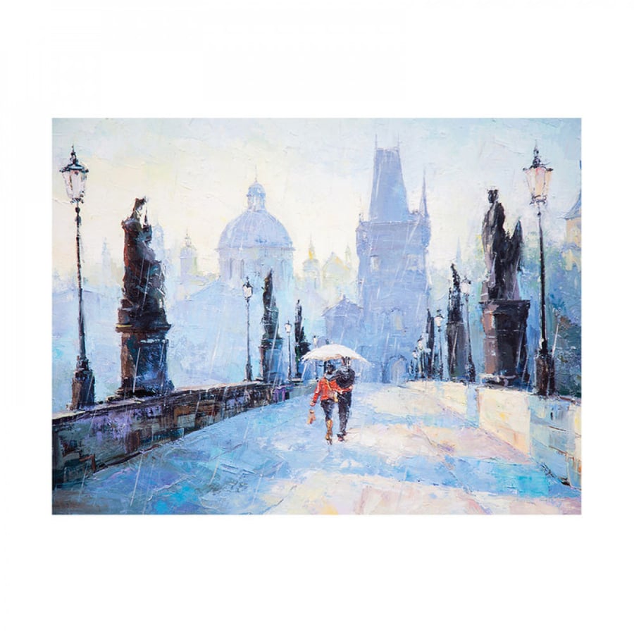 Wall art for home decor printed on luxurious material with hidden frame size 80 × 60 cm