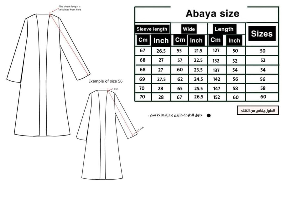 عبايه سودا