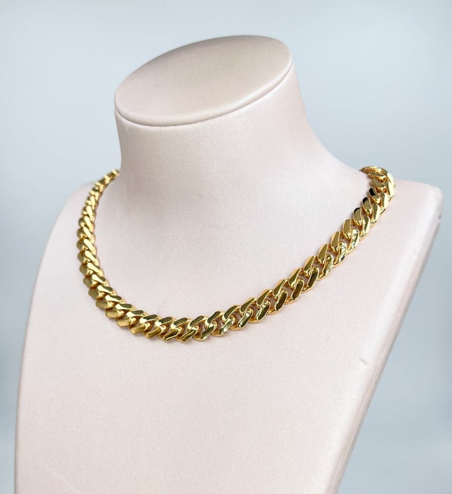 Chain necklace, 21 karat, Monaco design - 21 karat