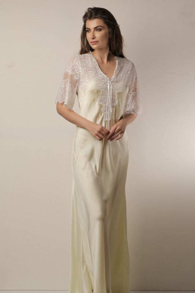 قميص طويل ساتان من Leydia - 17006L
