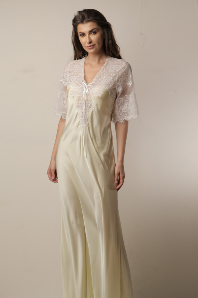 قميص طويل ساتان من Leydia - 17006L
