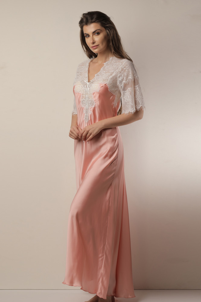 قميص طويل ساتان من Leydia - 17006L