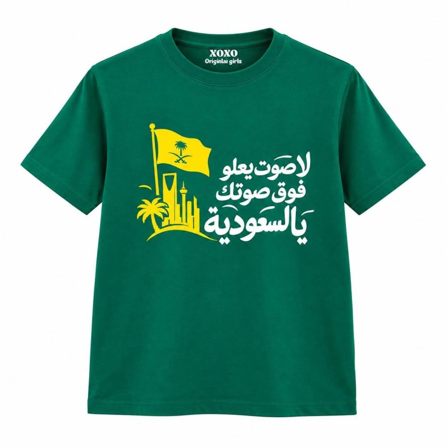 تيشيرت لا صوت يعلو على صوتك يا السعوديه