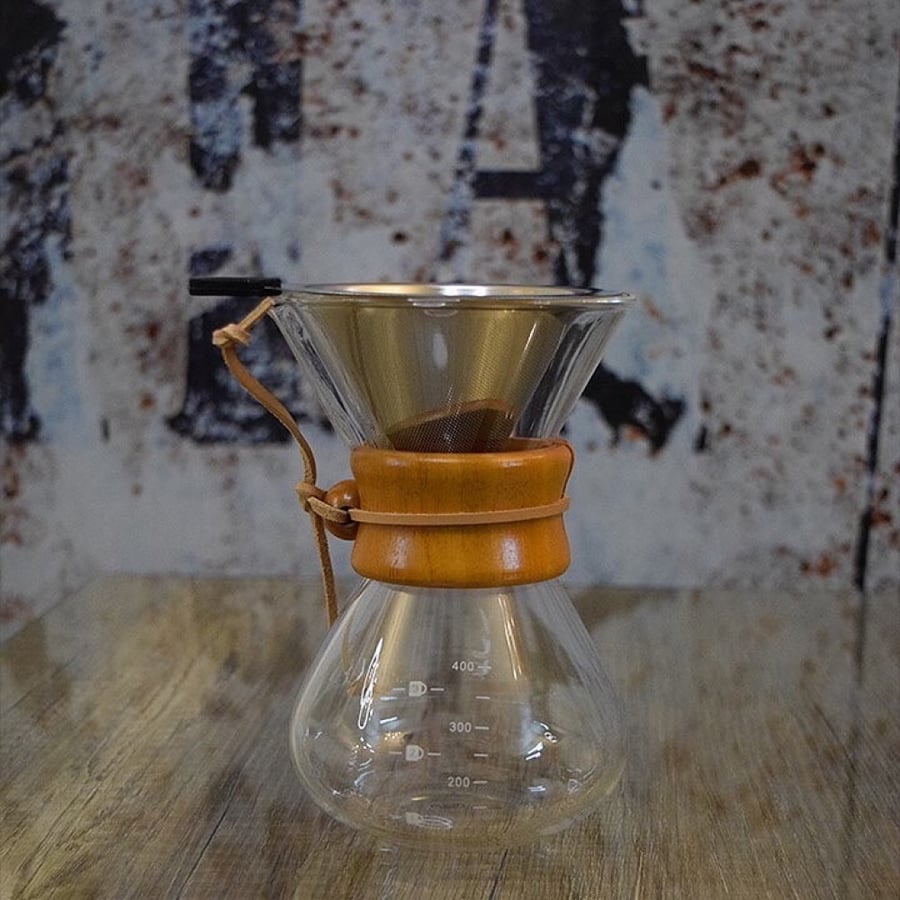 طقم ابريق قهوه مع مصفاه400ml