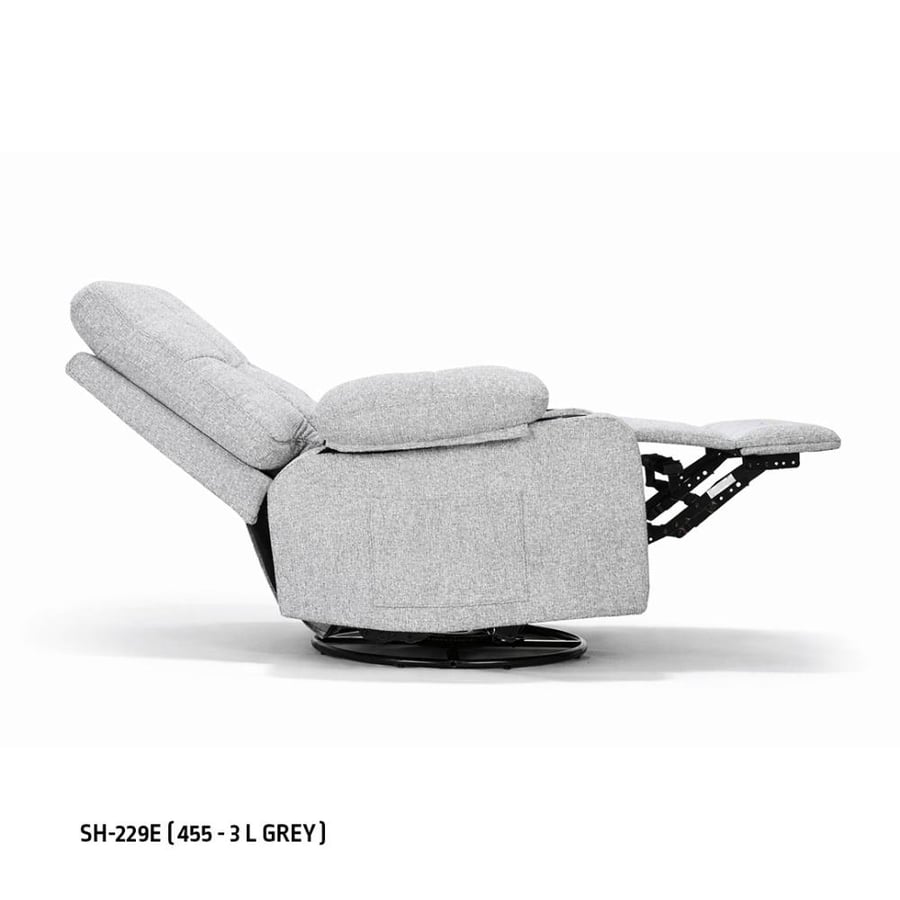 كرسي استرخاء كهربائي هزاز دوار SH-229-E..455-3 LIGHT GREY