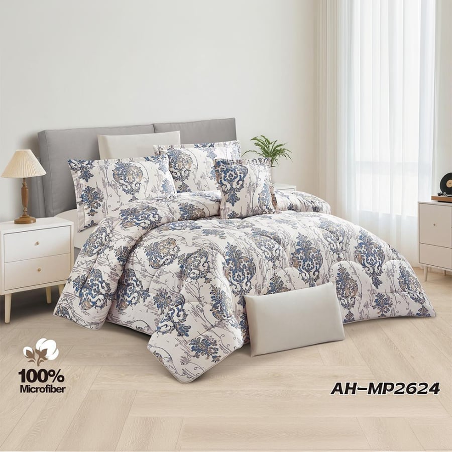 Patterned double-sided bedspread, 7 pieces MP-2624