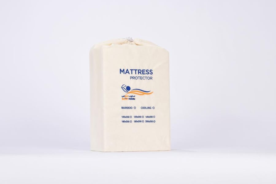 واقي سوائل بتقنية التبريد نفر ونصف Mattress protector water proof tencel