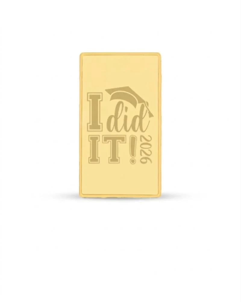 سبيكة ذهب بعنوان I DID IT (لقد فعلتها)