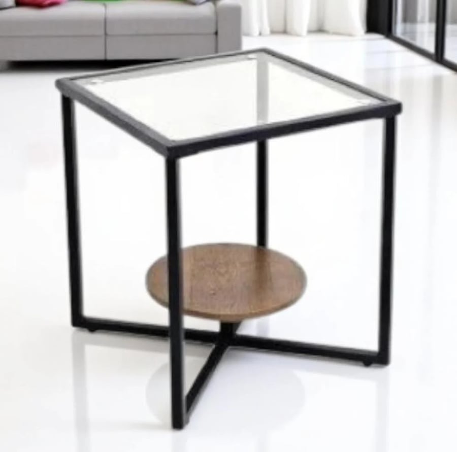 طاوله مفردزجاج مقاس 50×50×50