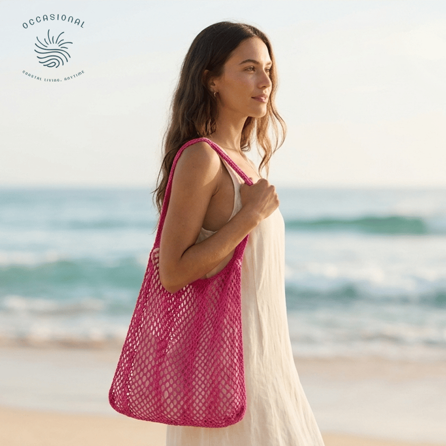 Pink tote bag