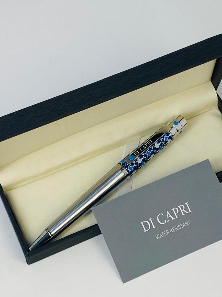 D.Cabri silver pen with turquoise