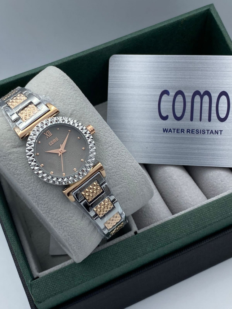 A Como watch with Versace design, mixed, gray dial