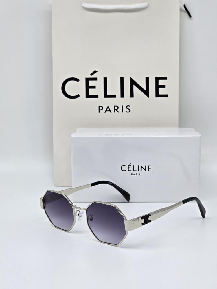 Celine silver striped glasses