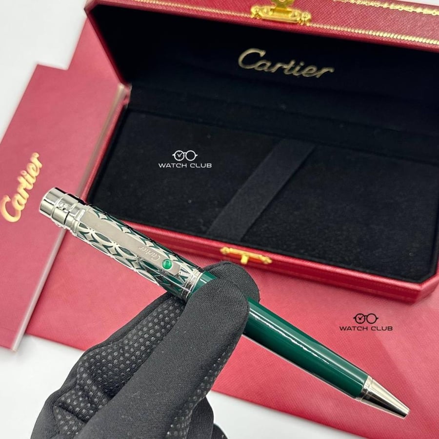 قلم ماركة كارتير فضي زيتي
