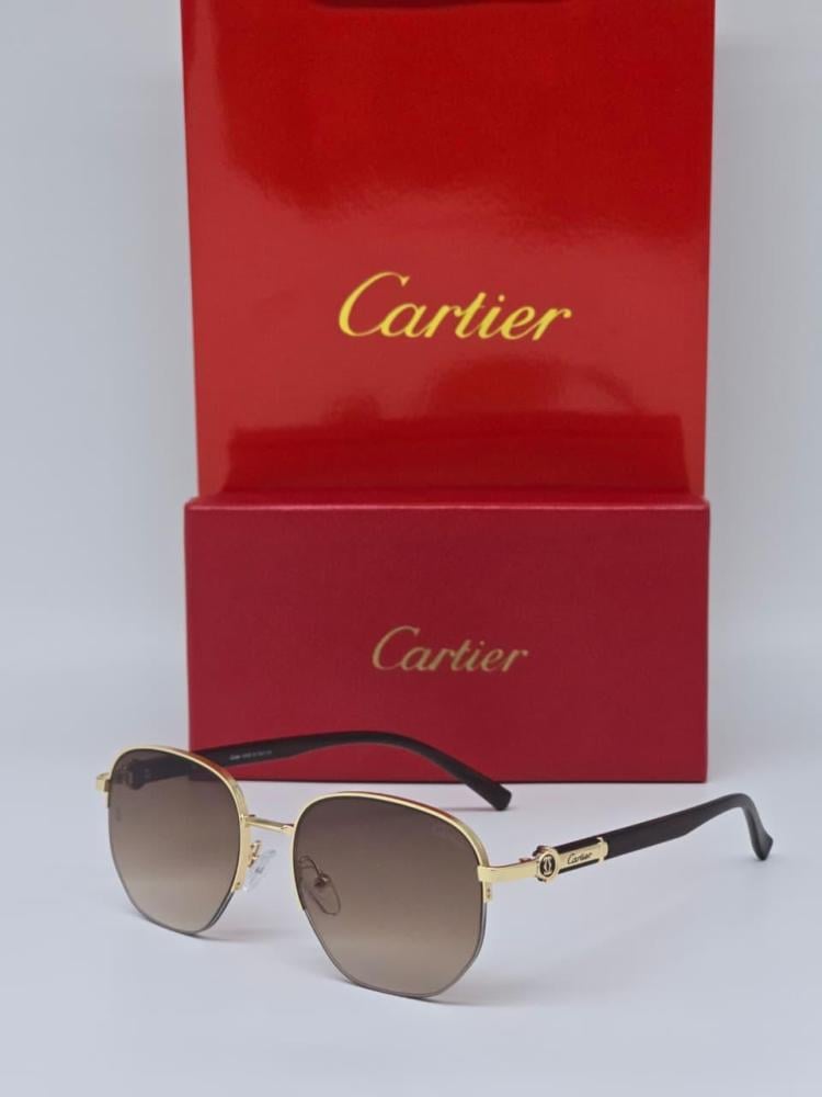 Cartier glasses gold brown