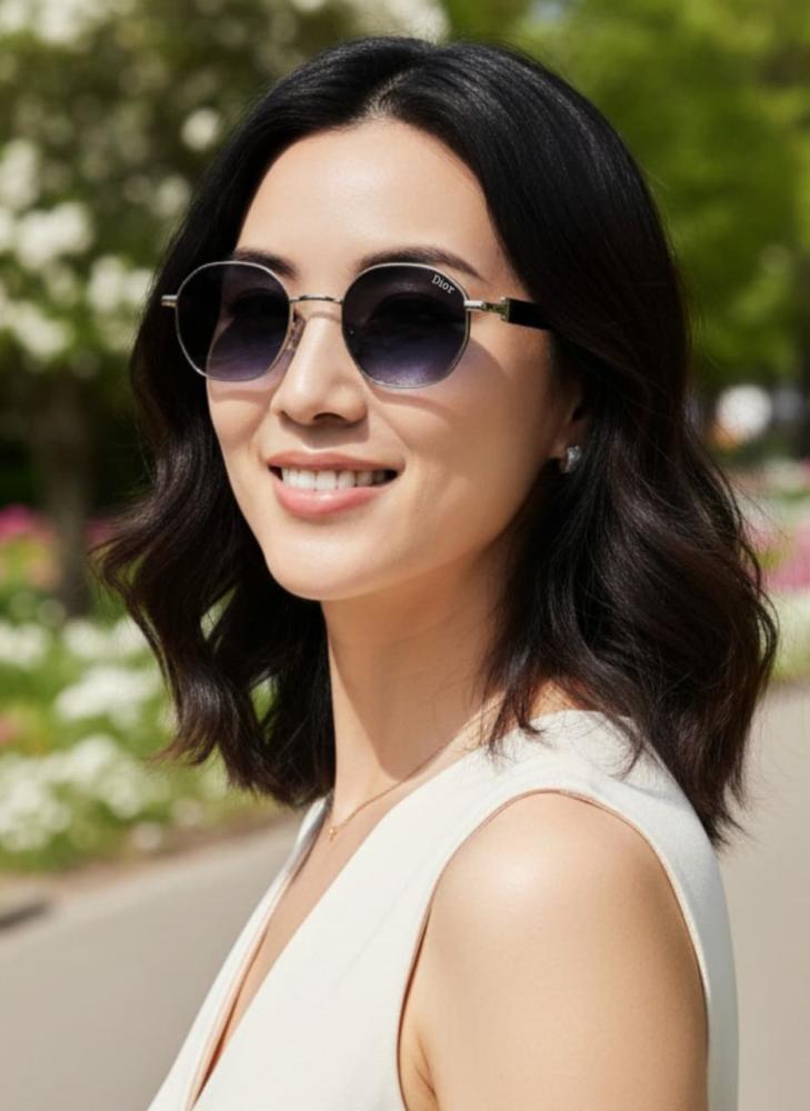 Dior silver layered glasses