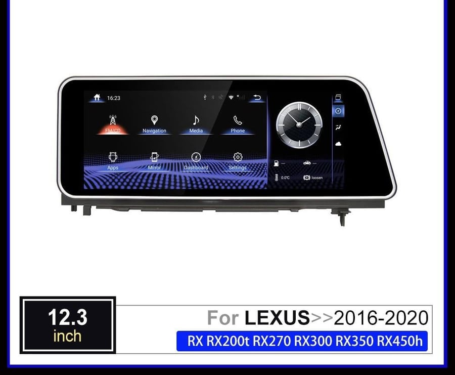 شاشة لكزس RX 2016-2020