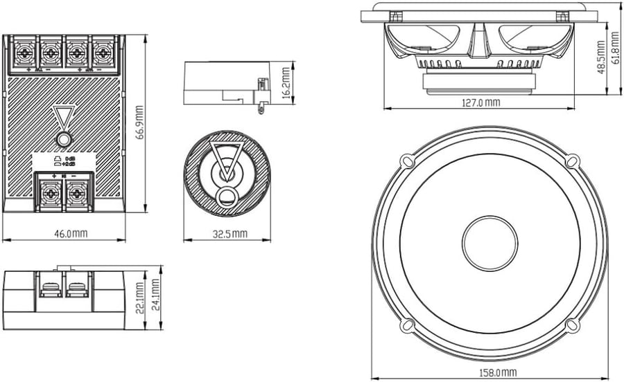 سماعات JBL STAGE 3607 CF