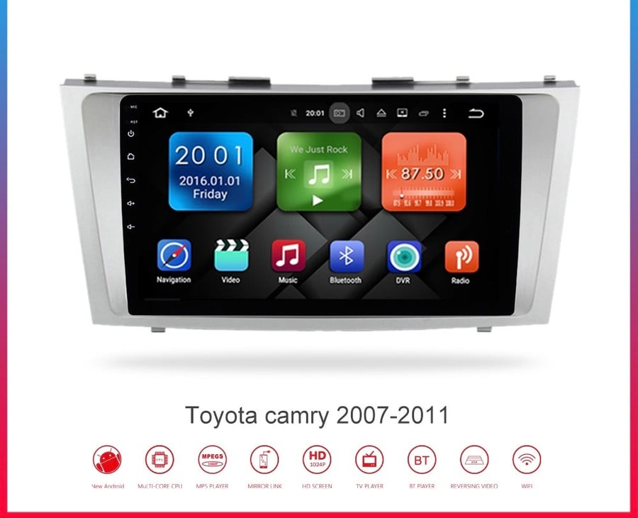 شاشة تويوتا كامري 2008-2011
