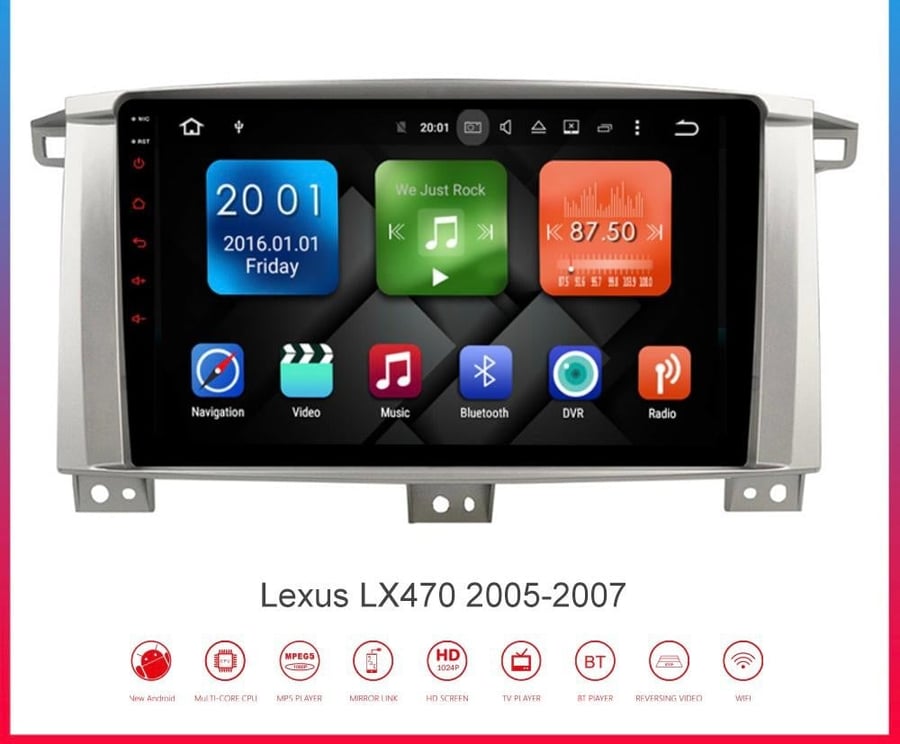 شاشة لكزس LX470 2005-2007