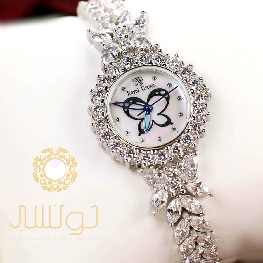 ساعة يد نسائية فضة عيار 925