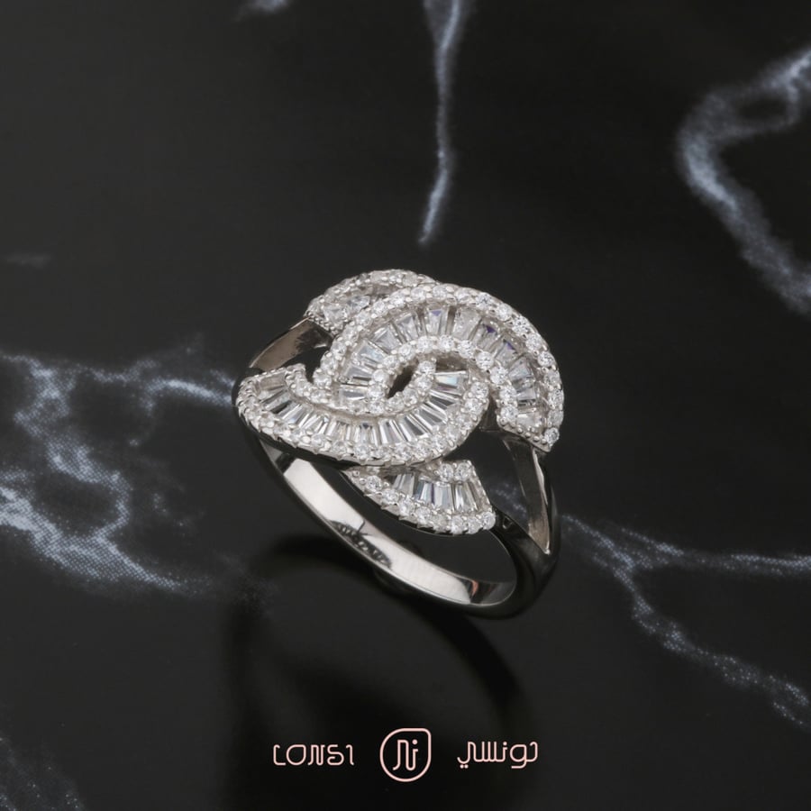 خاتم فخم فضة عيار 925