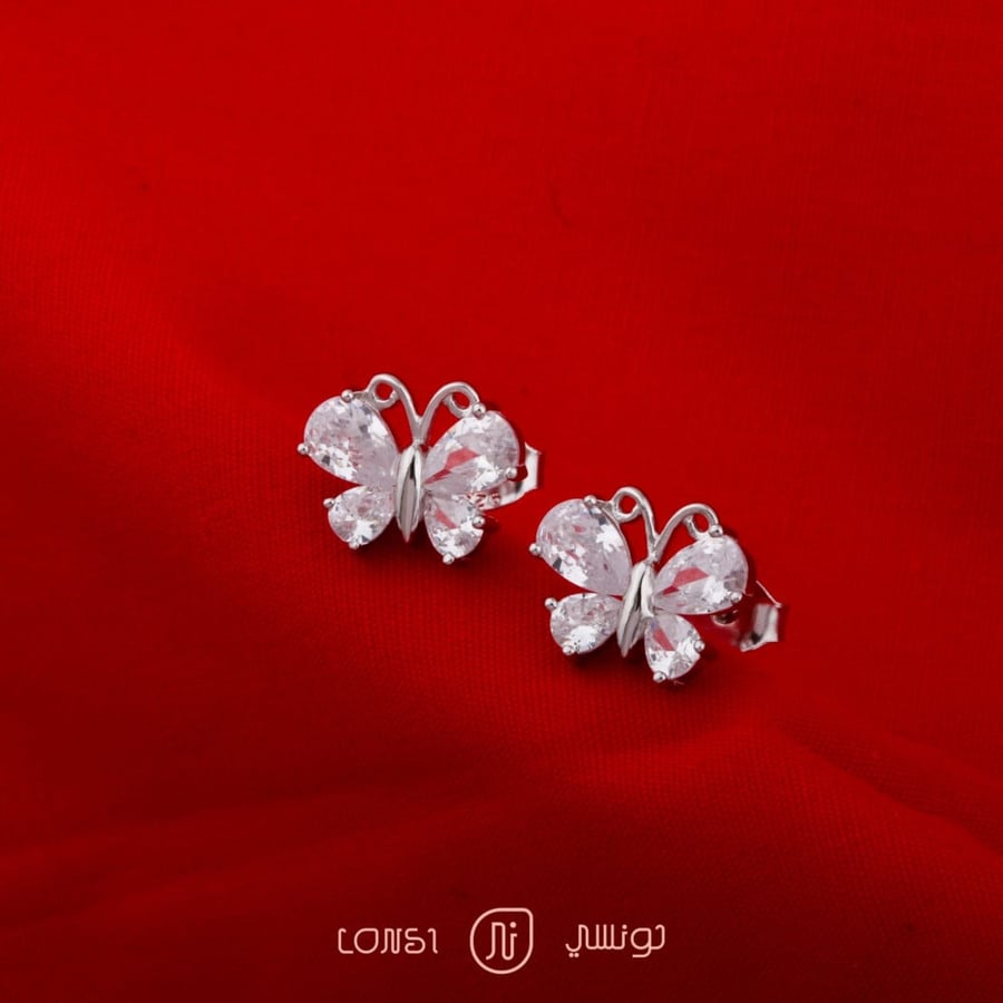 حلق فضة عيار 925