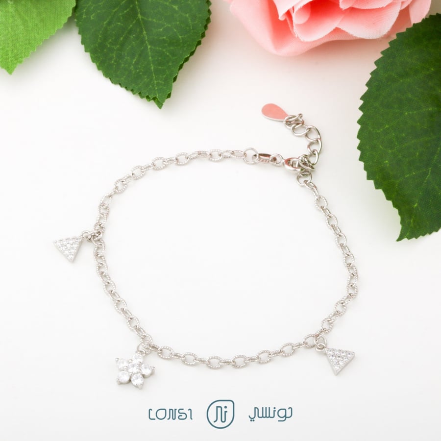 اسوارة ناعمة من الفضة عيار 925