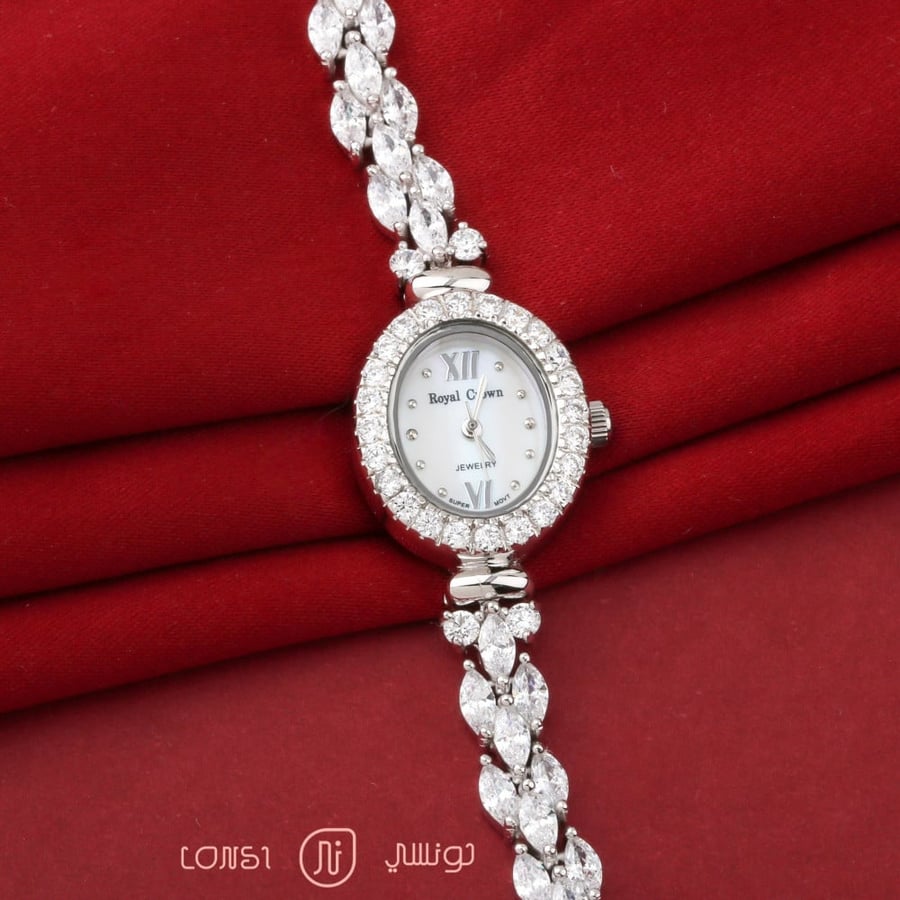 ساعة يد نسائية فضة عيار 925