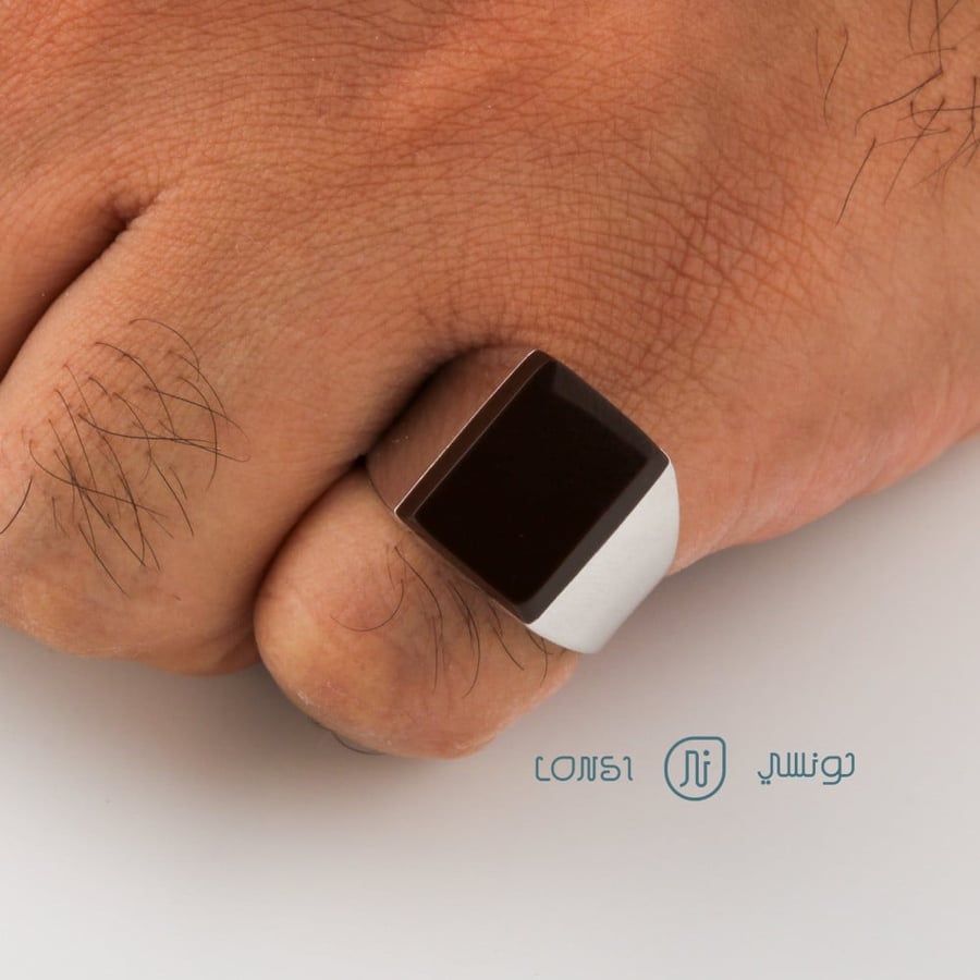 خاتم فضة رجالي عيار 925