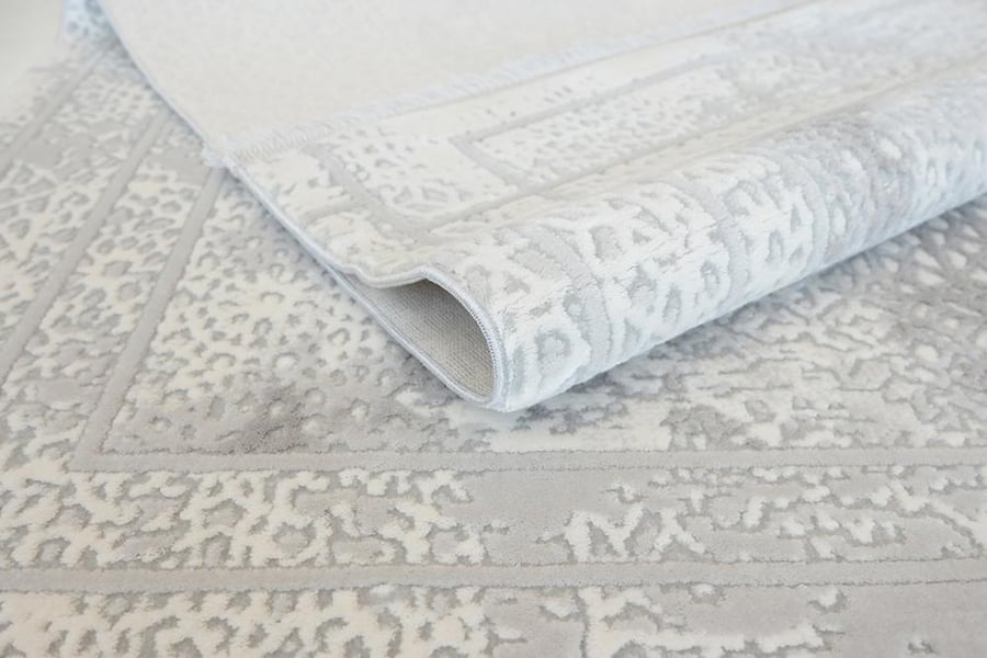 Turkish rug prism gray