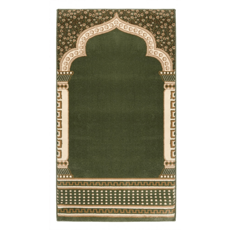 Green prayer rug