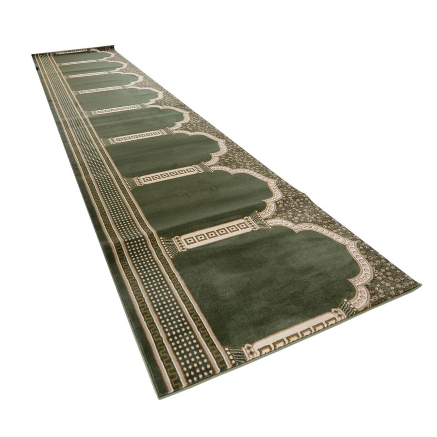 Green prayer rug