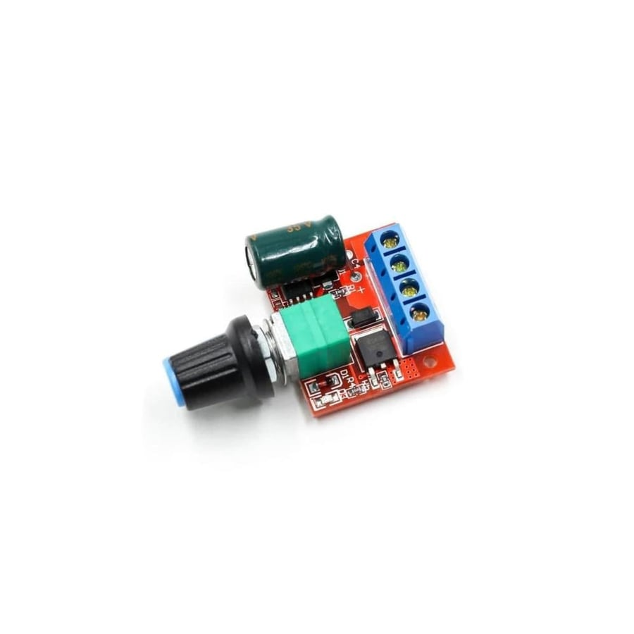 Mini PWM DC Motor Speed Controller Module – 4.5V-35V, 5A, 90W