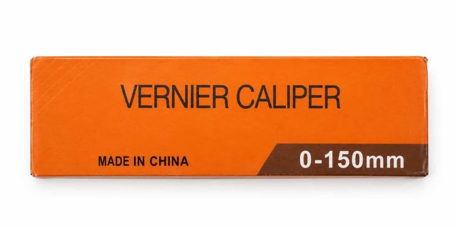 علبة قدم قياس Vernier Caliper ميكانيكي نطاق 0 إلى 150 مم