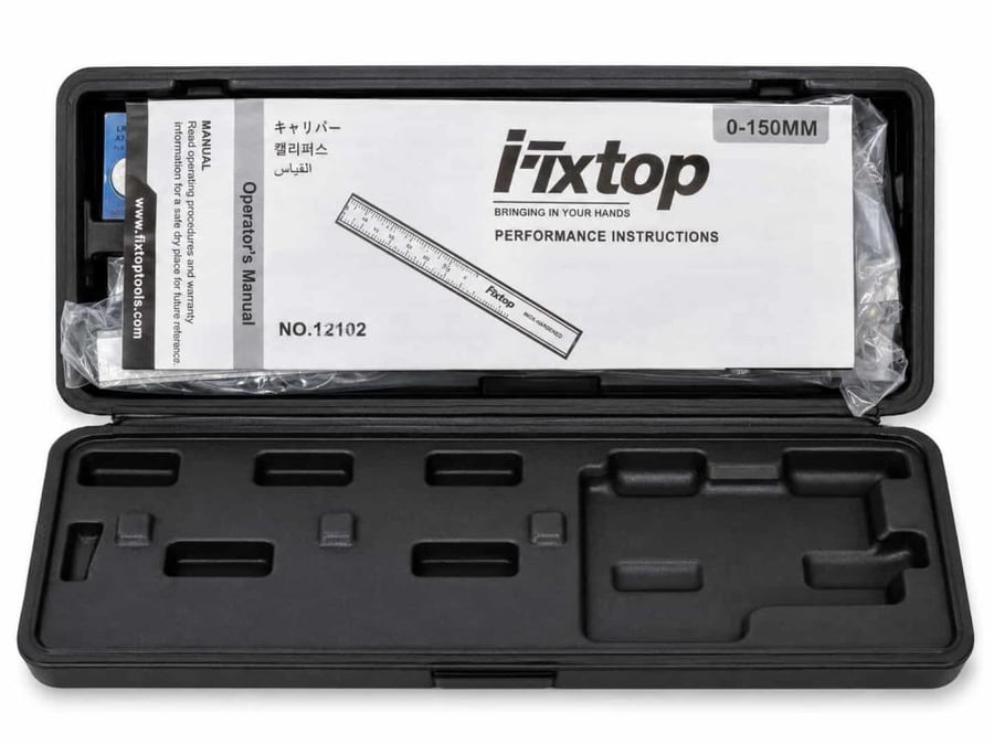 حقيبة قدم قياس رقمية Fixtop مع دليل الاستخدام