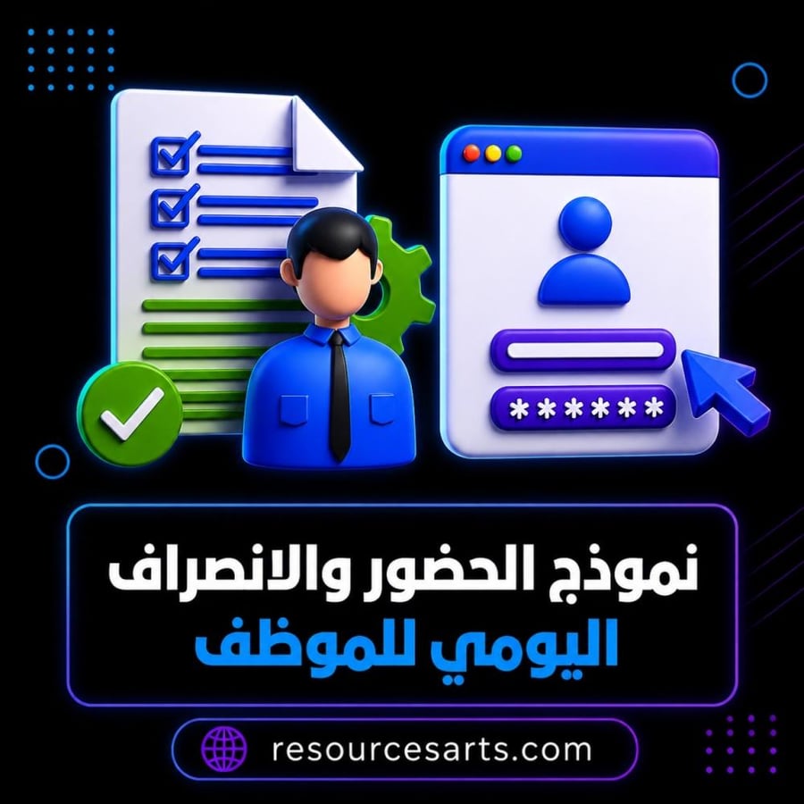 نموذج حضور وانصراف